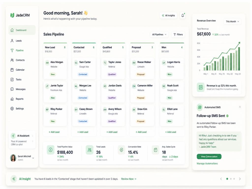 AI-Powered CRM illustration